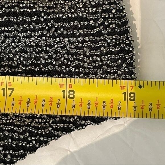 Vintage Arianna Rachel Kaye Black Silver Party Asymmetrical Midi Dress Size 12 - Picture 9 of 12